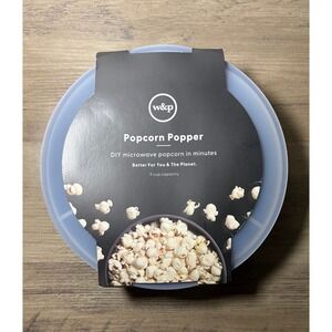 W&P Popcorn Popper Charcoal Grey Silicone 9 Cup Microwave Bowl